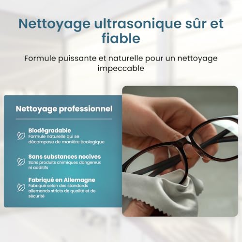 PURIVITA® Nettoyeur Ultrasons Concentré [2L] - Nettoyant pour Appareils à  Ultrasons